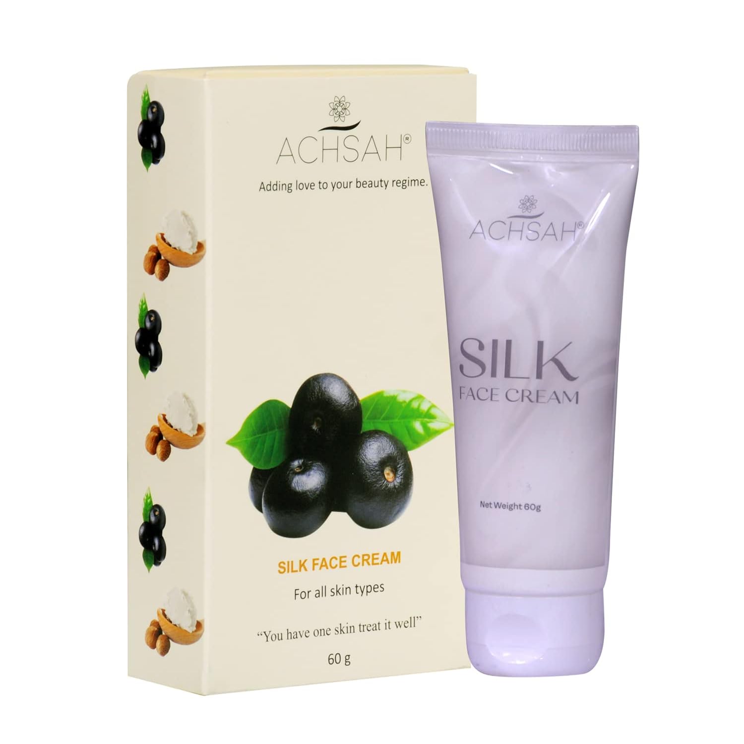 Amazon.com: ACHSAH Silk Face Cream Vitamins A,C,E and zinc | Shea